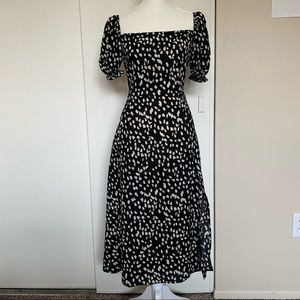 3/$15 💕 SHEIN Puff Sleeve Dress With Slit